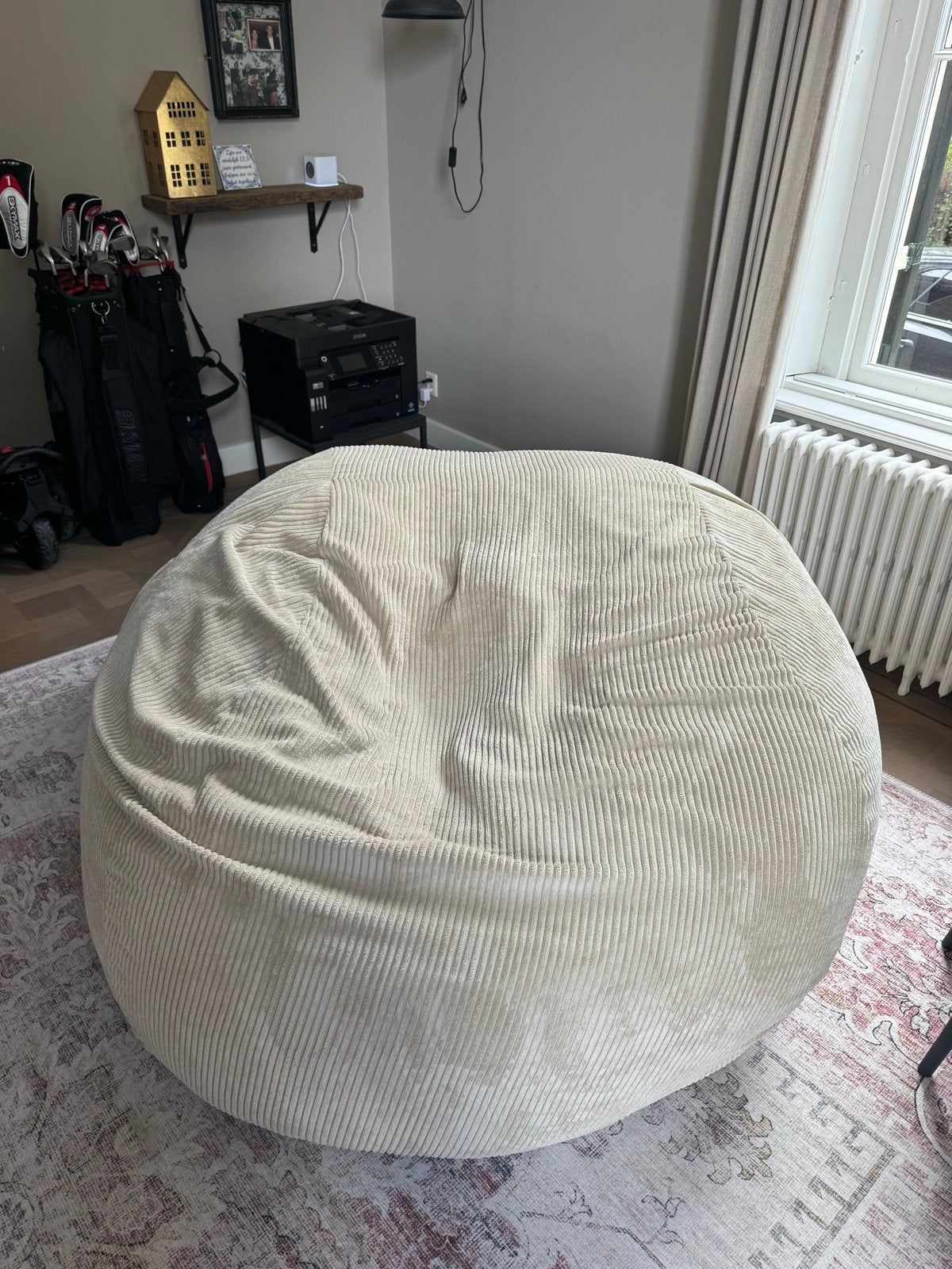 Grote Vetsak zitzak - Zo goed als nieuw, Ophalen, Zo goed als nieuw, Beige, Zitzak