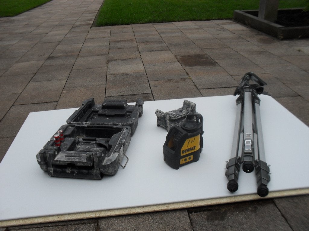 Te koop lijnlaser de walt met statief., Ophalen, Gebruikt, Afstand