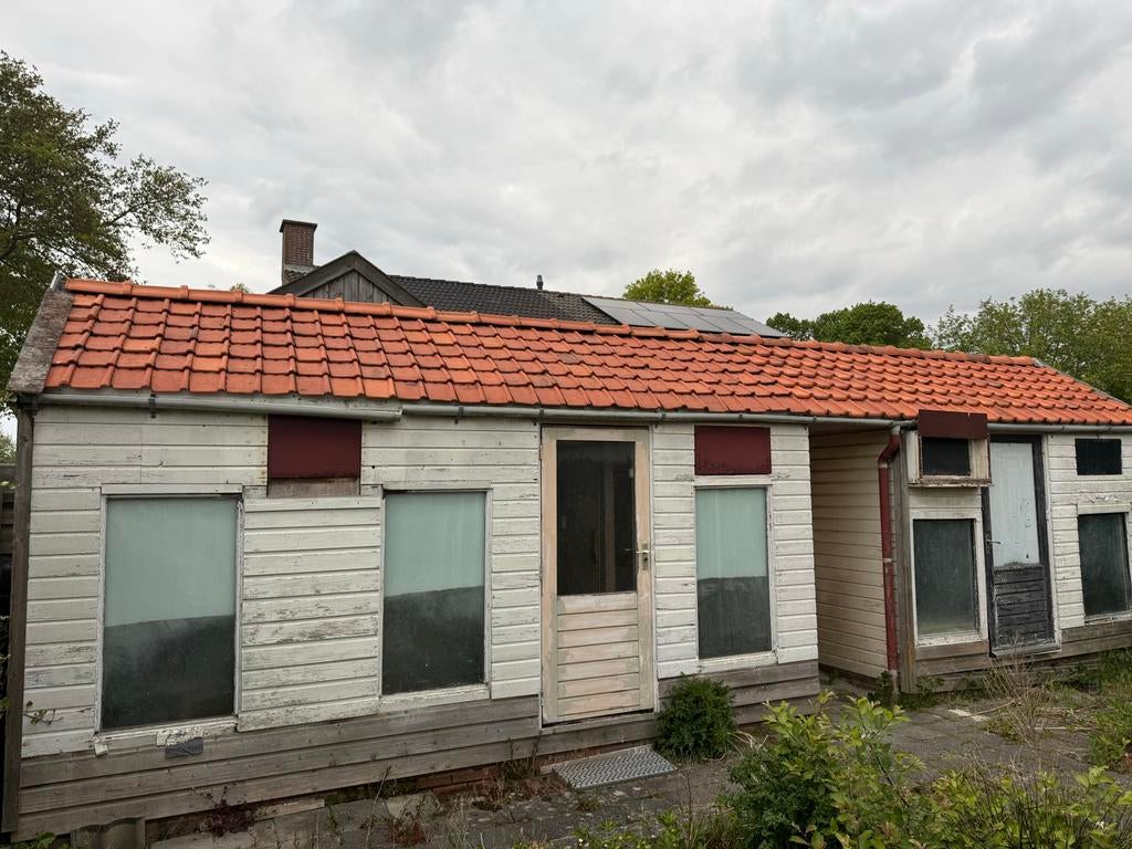Duivenhok - houten schuur met pannendak, Dieren en Toebehoren, Ophalen, Gebruikt, Hout, Vogelkooi