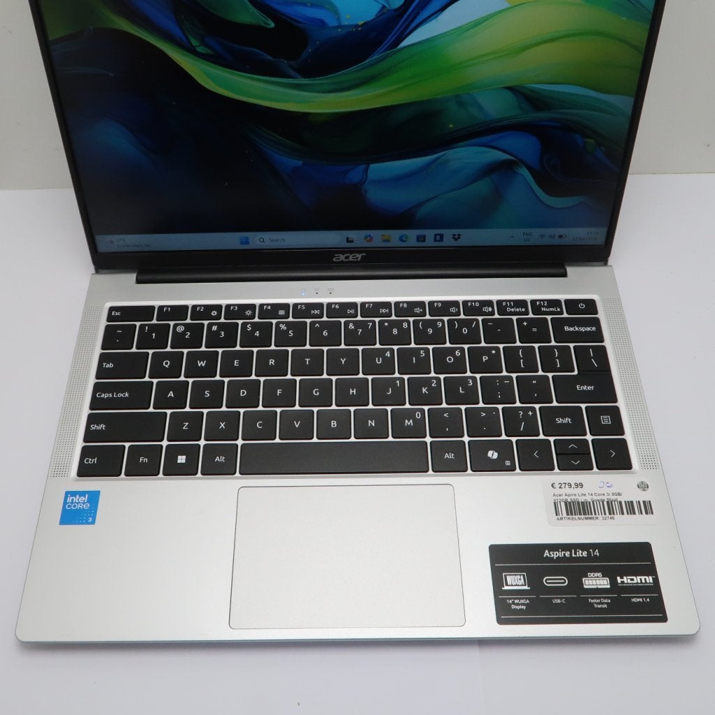 Acer Apire Lite 14 Core 3/ 8GB/ 512GB SSD | in  Goede Staat, Acer, Zo goed als nieuw, Support@acer.com, 8F, No. 88, Sec. 1, Xintai 5th Rd.
Xizhi District, New Taipei City 221
Taiwan