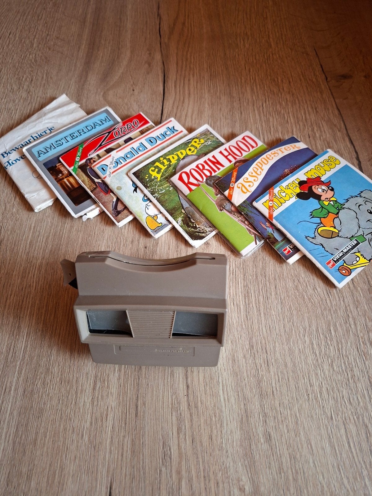 Vintage View-Master met 8 schijven, Ophalen of Verzenden, Gebruikt
