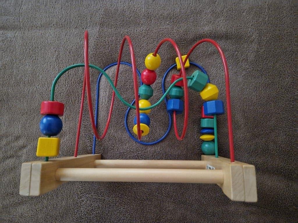 Ikea kralenspiraal, Kinderen en Baby's, Speelgoed | Houten speelgoed, Ophalen, Zo goed als nieuw, Overige typen