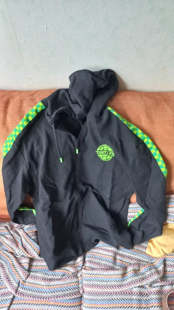 Hoodie vest Teenage Mutant Ninja Turtles maat S, Dufuzed, Zwart, Nieuw, Ophalen of Verzenden
