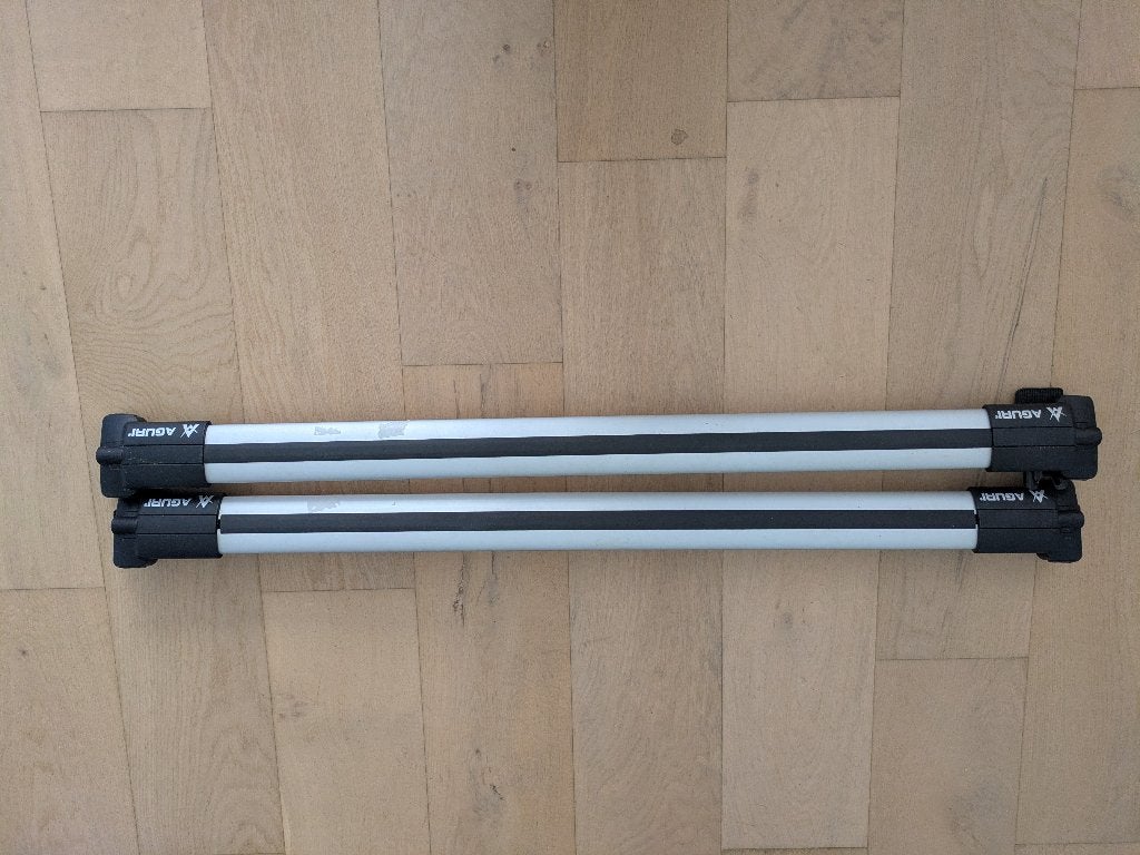 Dakdragers Aguri voor Volvo V70II (2000-2007) met dakrails, Ophalen, Gebruikt