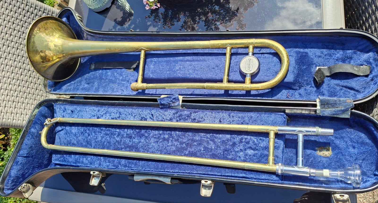 Bundy trombone van de Selmer Company USA, Muziek en Instrumenten, Blaasinstrumenten | Trombones, Ophalen of Verzenden, Gebruikt