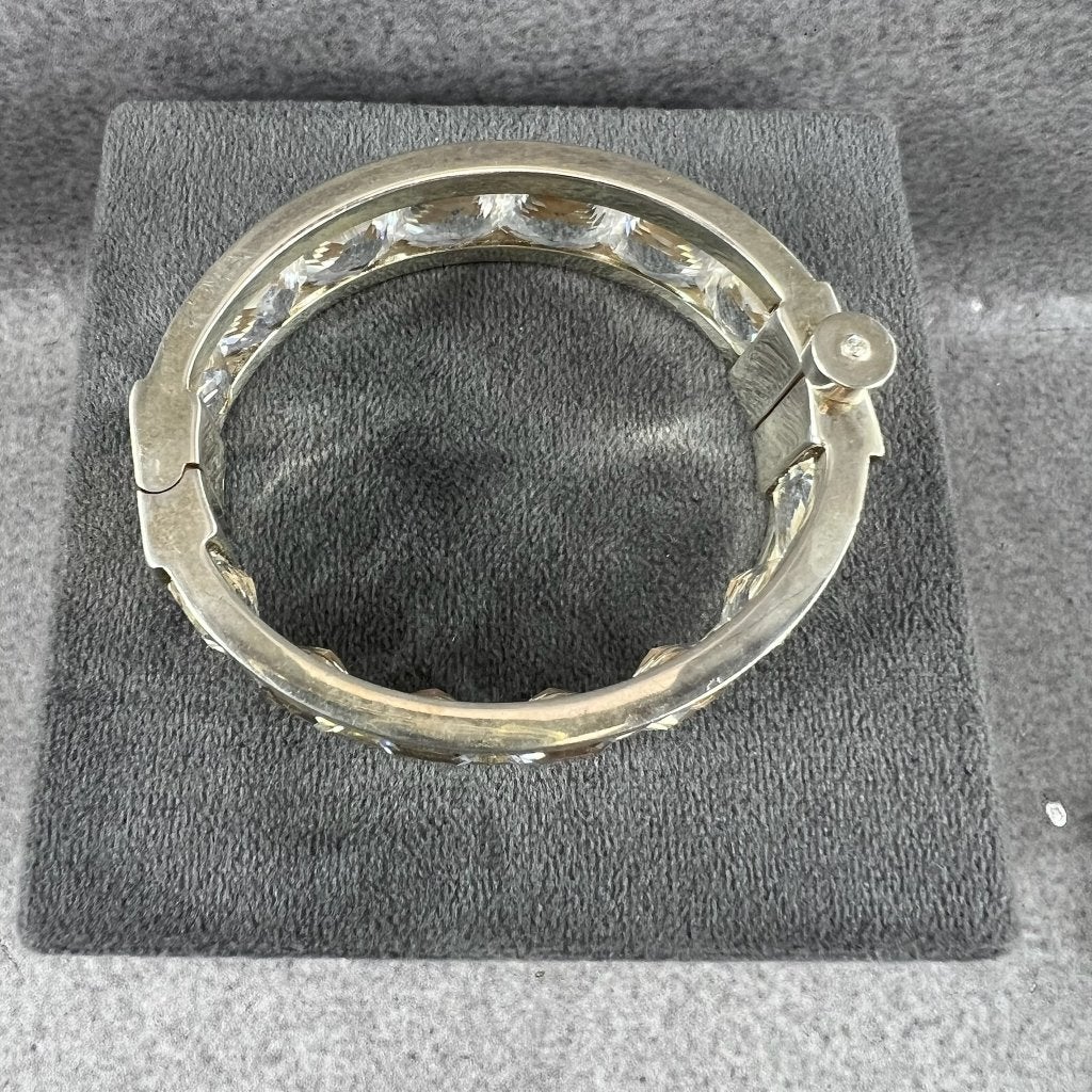 Zilveren Armband | AG | 75.45g | band 6cm Dia | 413886, Ophalen of Verzenden, Gebruikt, Zilver, Zilver