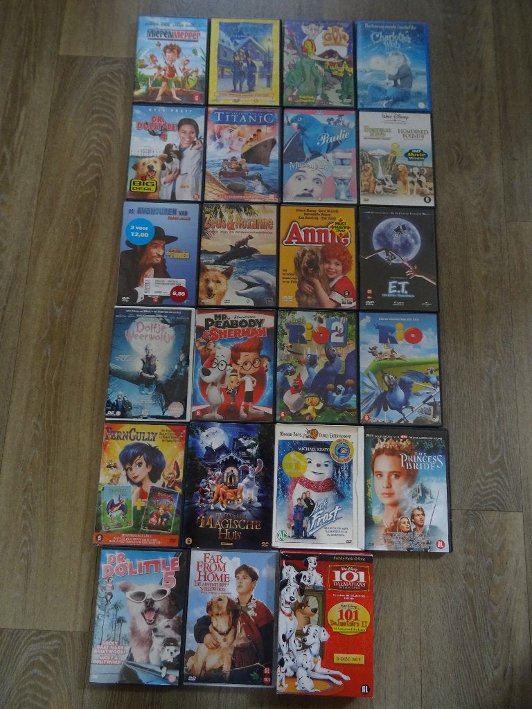 25 DVD, kinderfilms, Alle leeftijden, Ophalen of Verzenden, Zo goed als nieuw