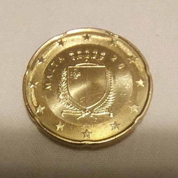 20 euro cent Malta 2019, Ophalen of Verzenden, Malta, 20 cent, Losse munt