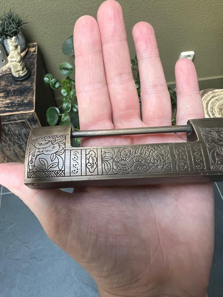 Chinees slot xxl chinese sluiting voor kist kast groot mens, Verburgt Vintage, Meerkleurig, Nieuw, Ophalen of Verzenden