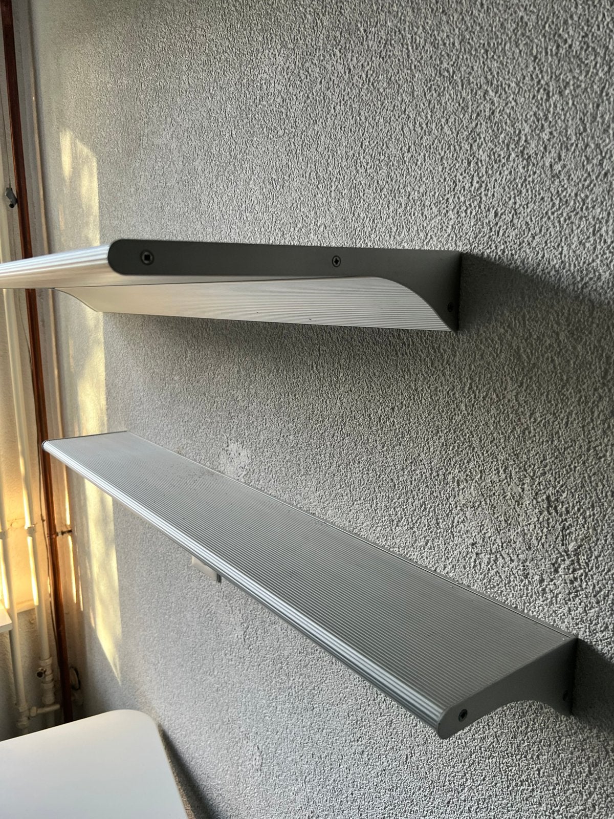3 aluminium wandplanken / design wandplanken, Ophalen, Gebruikt