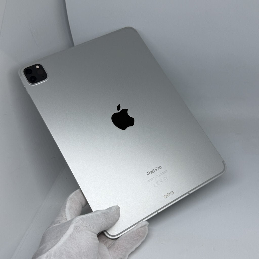 iPad Pro 11 inch M2 128GB zilver /krasvrij /87% batt /garant, Apple, Zo goed als nieuw, Support@apple.com, Apple Park Way, Cupertino, California