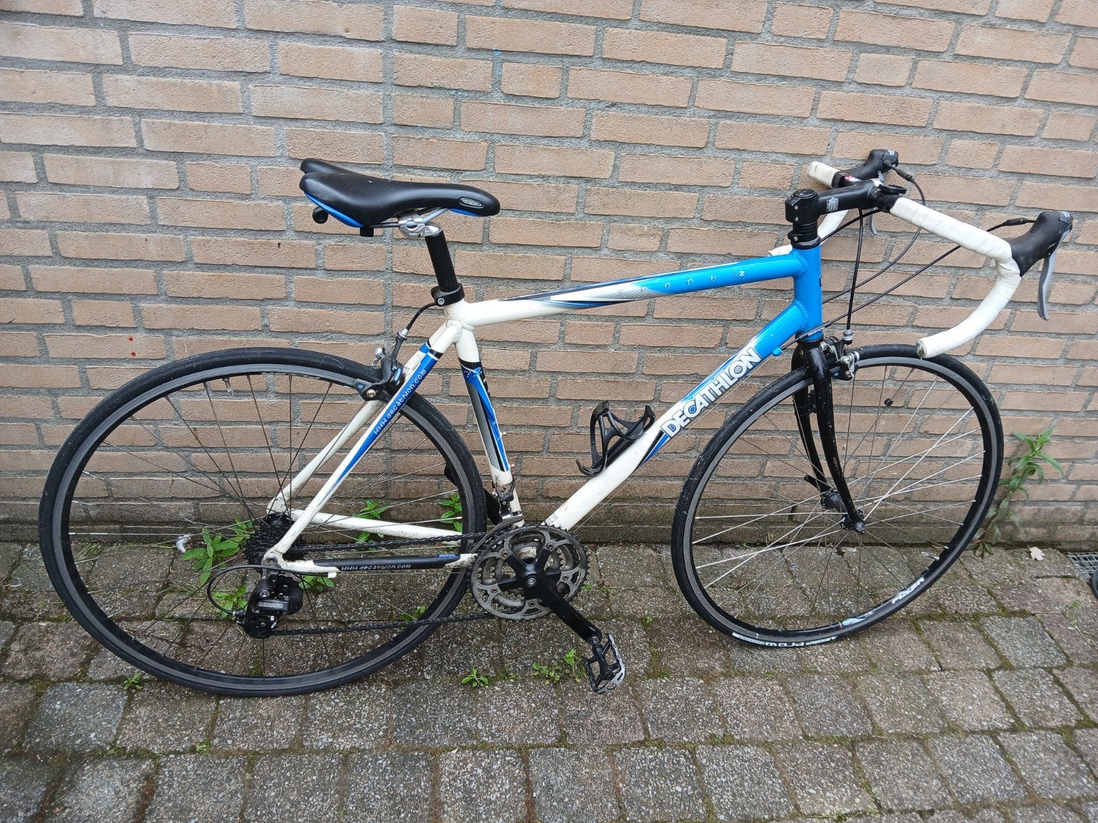 Decathlon Racefiets - Blauw/Wit, Overige merken, 28 inch, Gebruikt, Aluminium
