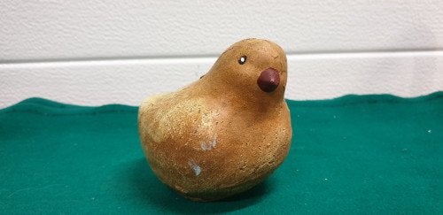 Vogelbeeld kunst van klei, Verzamelen, Beelden en Beeldjes, Ophalen of Verzenden