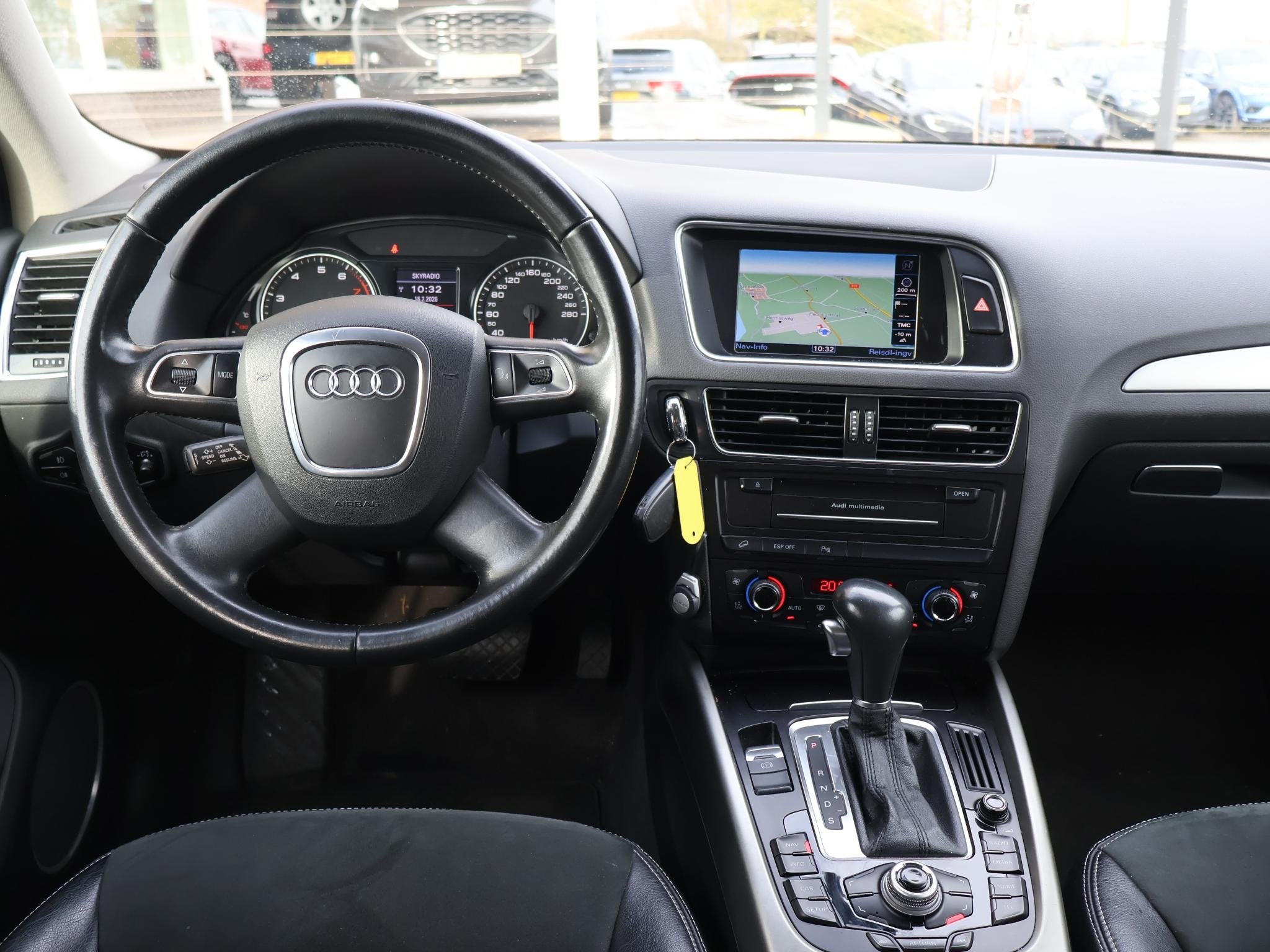 Audi Q5 3.2 FSI QUATTRO 269 PK 6-CILINDER AUT. PRO LINE *ORI, Auto's, Audi, Automaat, Stof, Gebruikt, Zwart