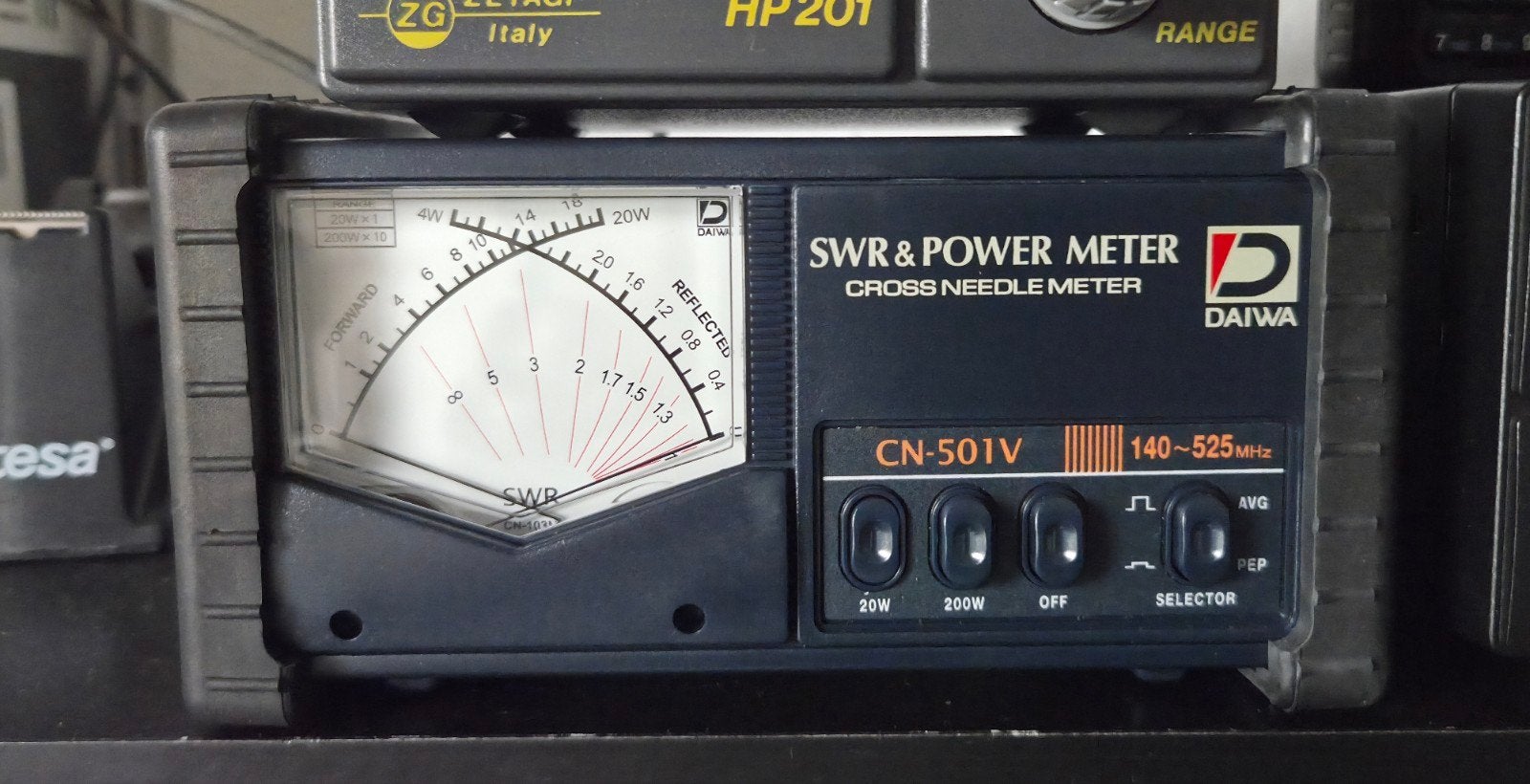 Daiwa CN-501V SWR & Power Meter 140-525 MHz, Ophalen of Verzenden, Zo goed als nieuw, Zender en Ontvanger