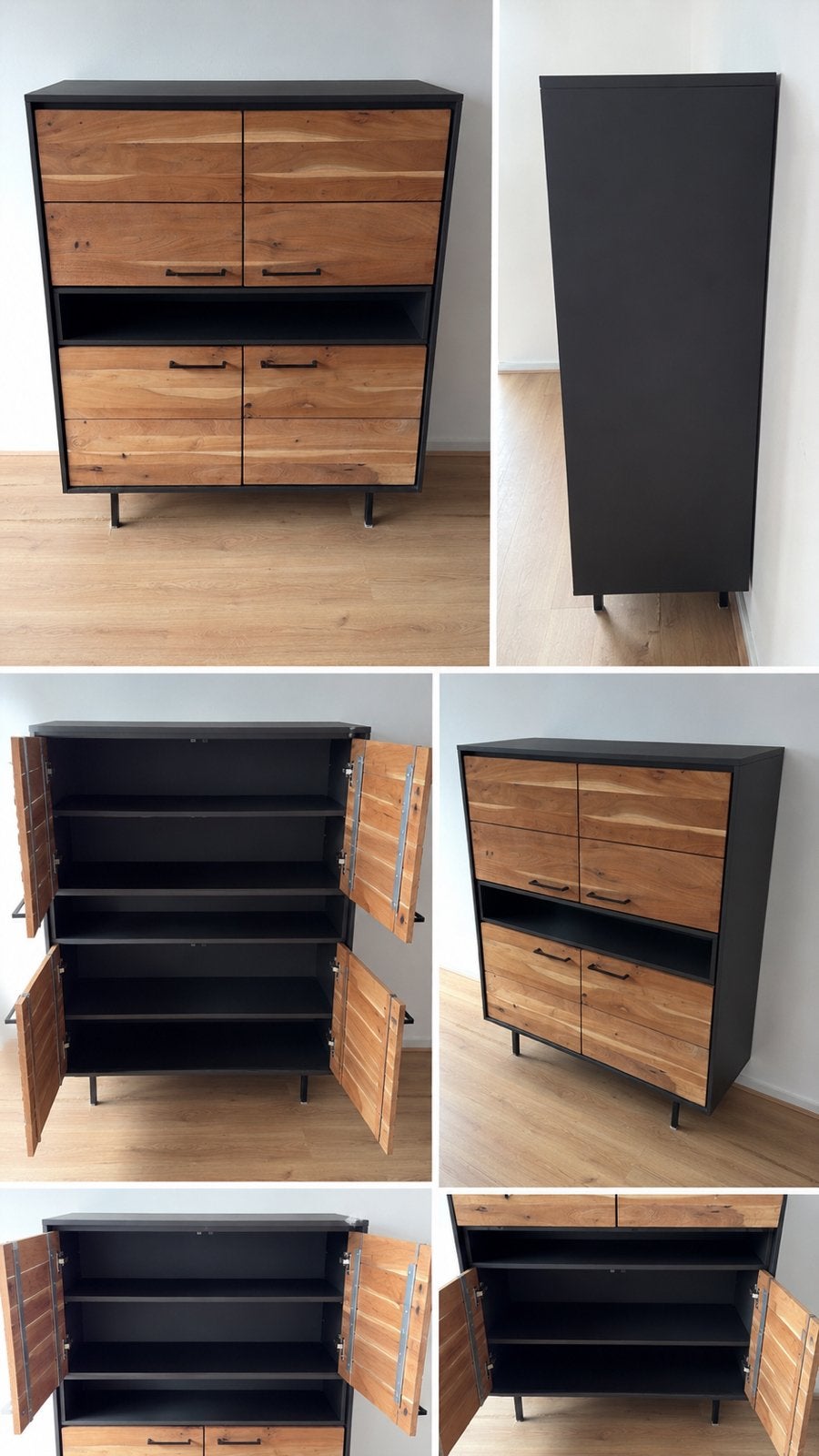 XOOON Cenon Highboard / Bergkast massief hout – €1.499 nieuw, Ophalen, Gebruikt, 100 tot 150 cm, 150 tot 200 cm