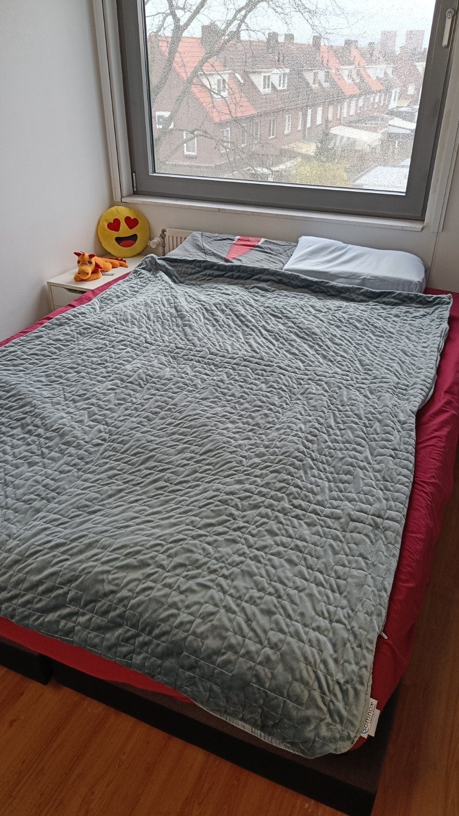 Verzwaringsdeken met hoes | 150x200cm | 11-13kg | Somnox, Eenpersoons, Ophalen of Verzenden, Grijs, Deken of Dekbed
