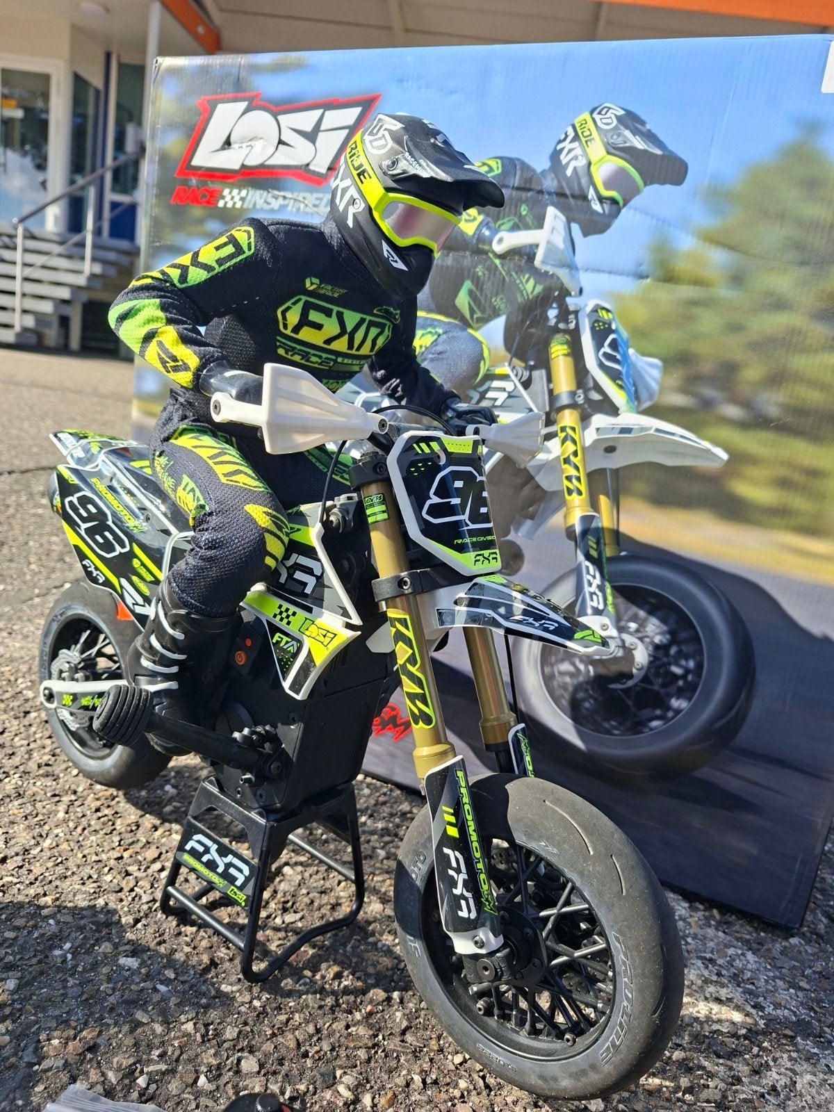 Losi Supermoto RTR RC motor compleet met lader en lipo, Ophalen of Verzenden