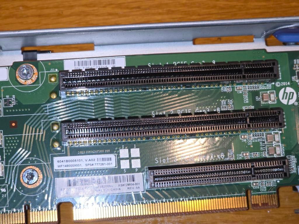 HP Riser Card voor 3 extra kaarten DL380 Gen9, Ophalen of Verzenden