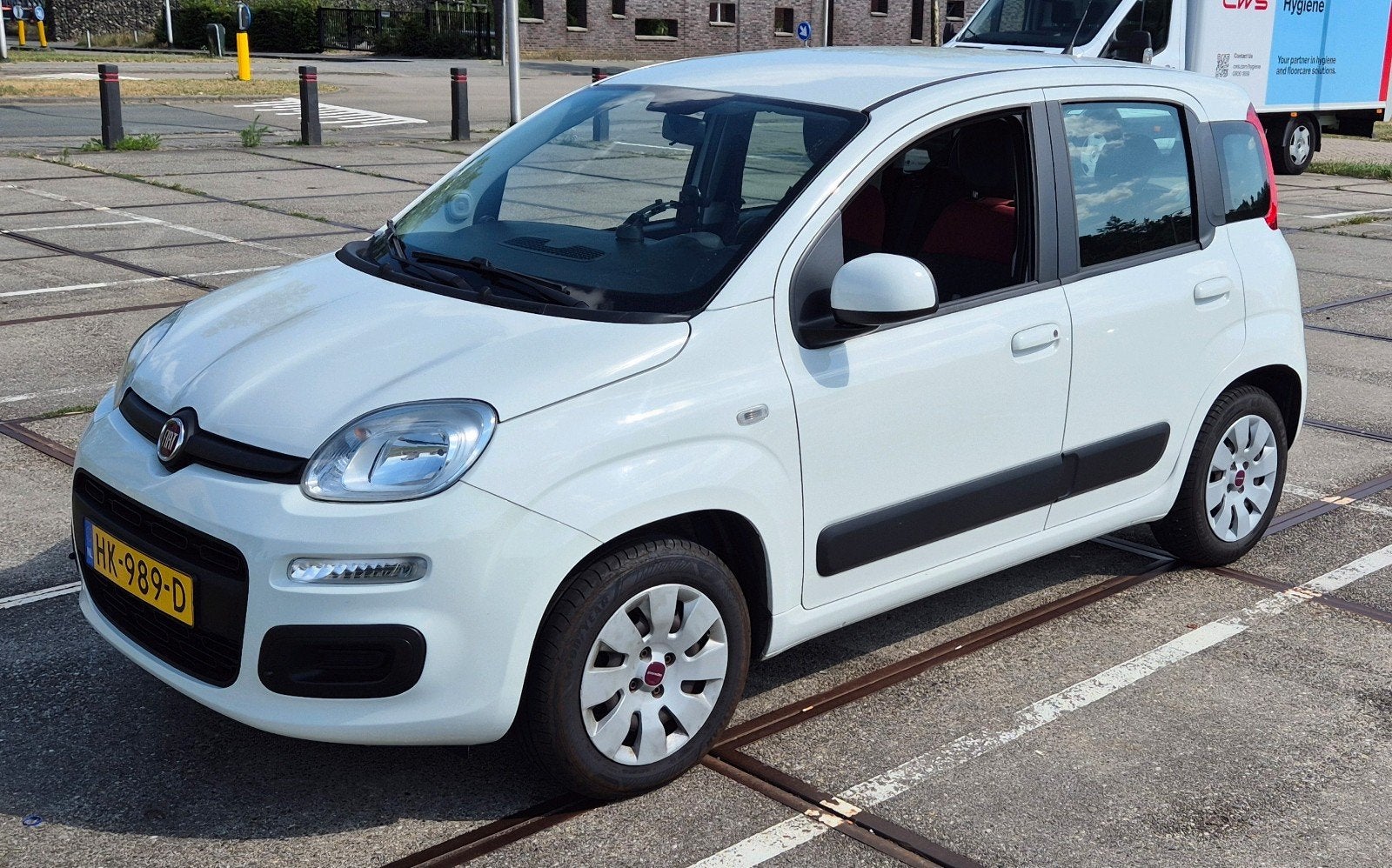 Fiat Panda Twinair Turbo 80PK Dualogic, Auto's, Start-stop-systeem, Stof, Panda, Wit