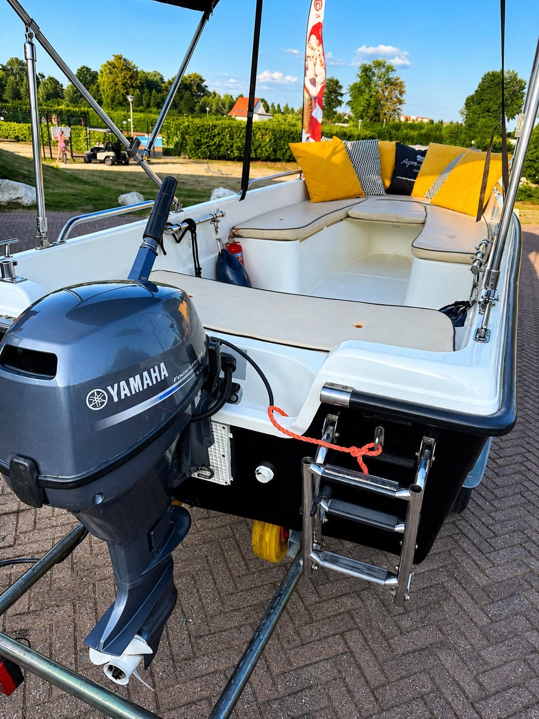 Topcraft 405 FUN yamaha 9.9pk 4 takt en trailer nieuwstaat, Ophalen, Zo goed als nieuw, Topcraft, Elektrische start