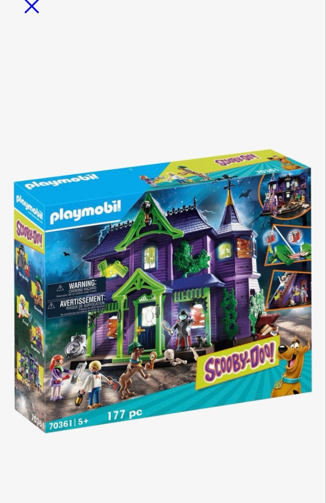 Playmobil Scooby-Doo! Mysterie Mansion 70361, Ophalen, Gebouw, Complete set, Zo goed als nieuw