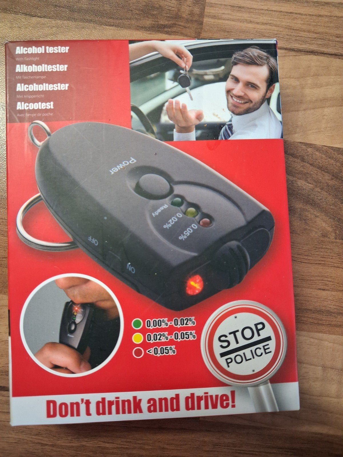Alcohol tester, Ophalen, Nieuw