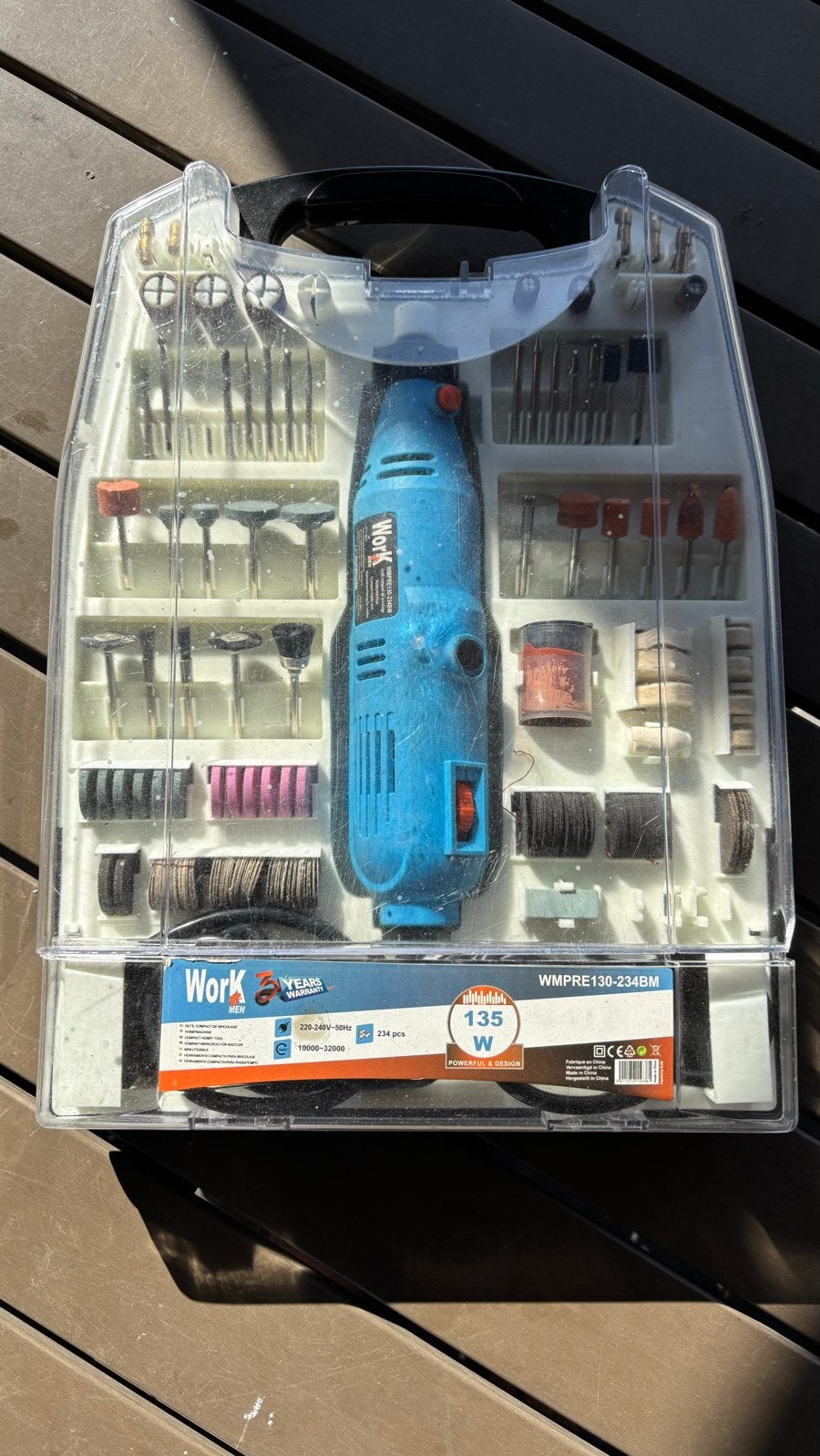 Work Men Multitool 135W met 234-delige accessoireset, Doe-het-zelf en Verbouw, Gereedschap | Handgereedschap, Ophalen of Verzenden