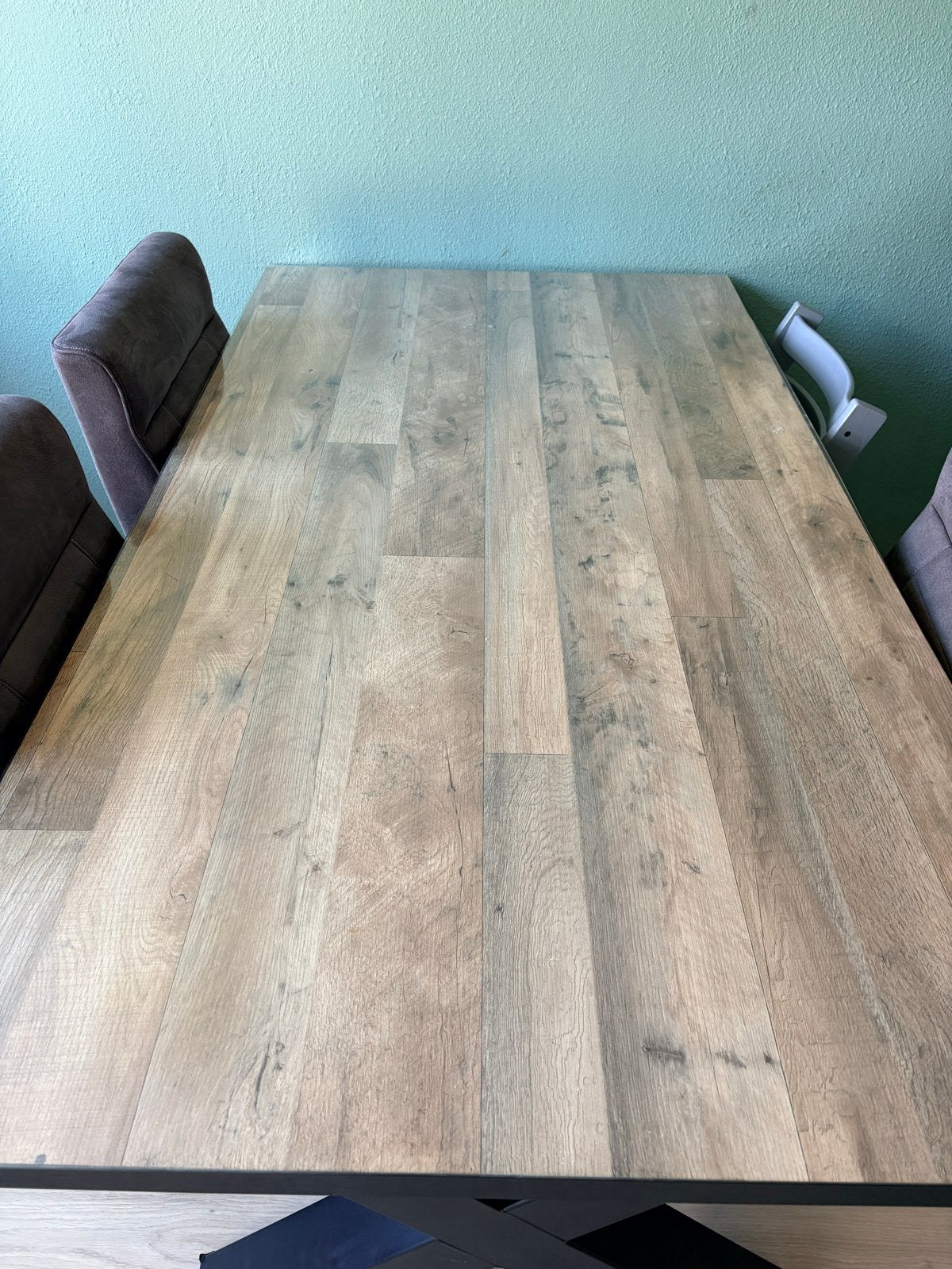 Eettafel, Zo goed als nieuw, 150 tot 200 cm, Rechthoekig, Overige houtsoorten