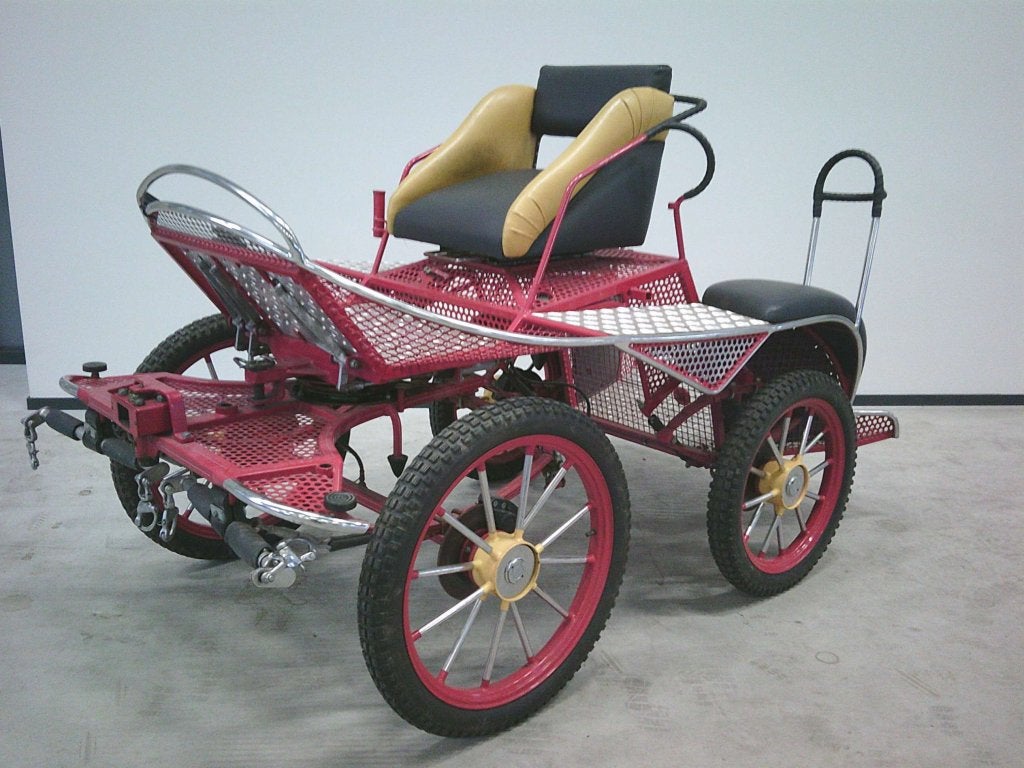 Gebruikte marathonwagen.  23/19 inch. Zeer compleet, Dieren en Toebehoren, Rijtuigen en Koetsen, Niet ingevuld, Gebruikt, Pony