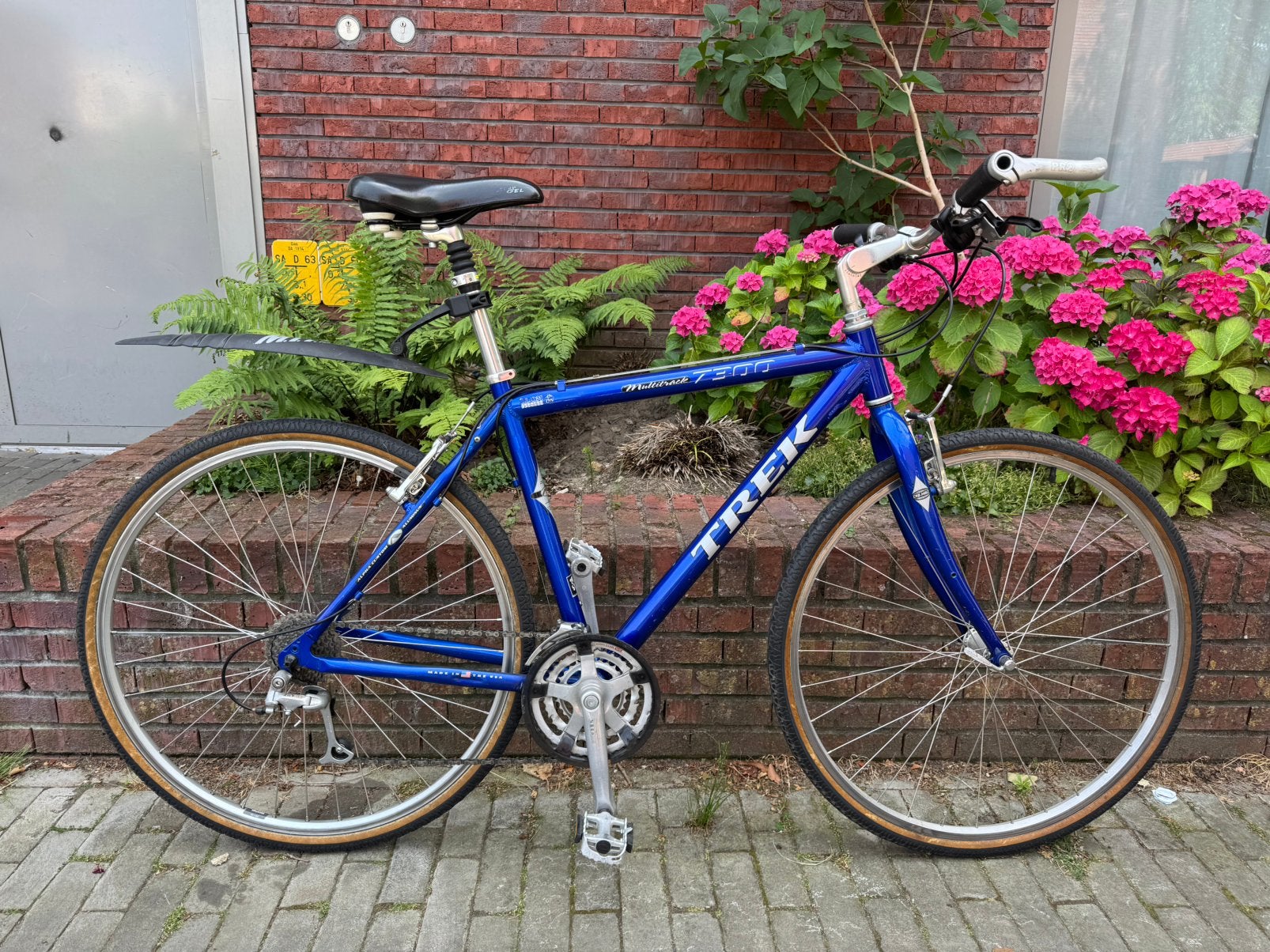 Trek 7300 Multitrack retro Mountainbike, Fietsen en Brommers, Gebruikt, 26 inch, Velgrem, Meer dan 20 versnellingen