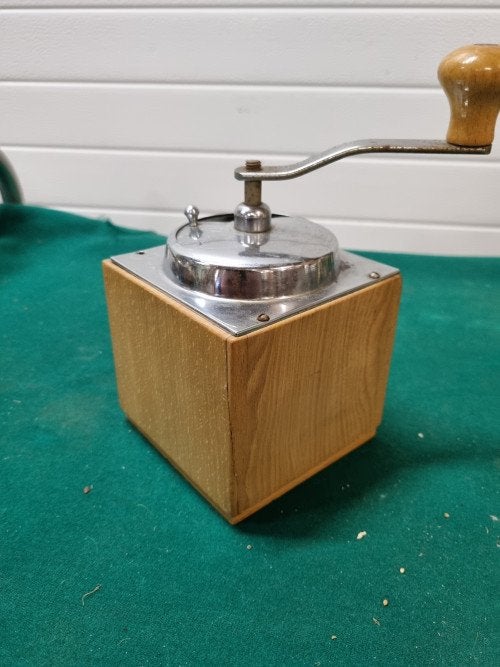 koffiemolen pede handmatig hout metaal, Antiek en Kunst, Ophalen of Verzenden