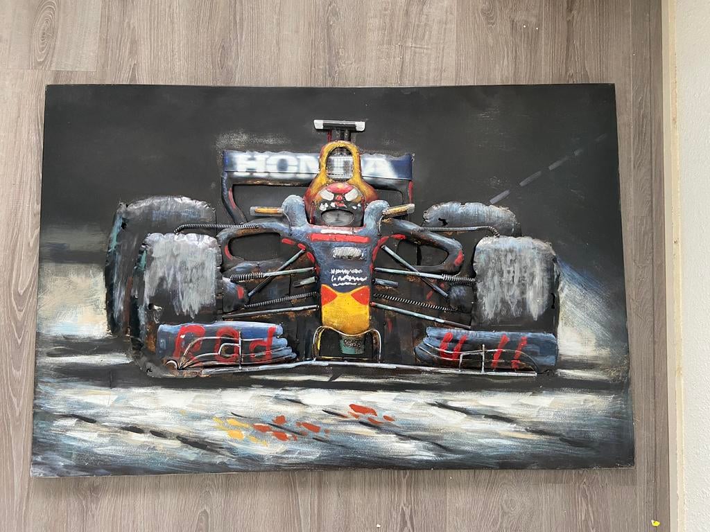 Max verstappen schilderij, Ophalen of Verzenden, Zo goed als nieuw, Schilderij, 75 cm of meer