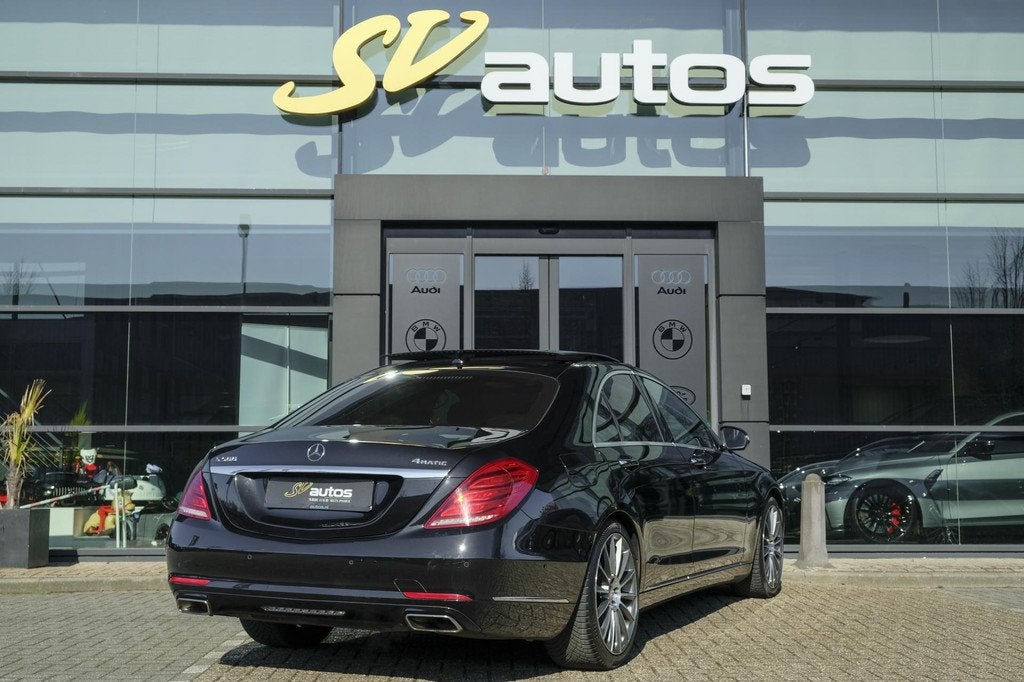 Mercedes-Benz S-klasse S500 V8 455pk 4Matic Panoramadak Trek, Gebruikt, Zwart, Vierwielaandrijving, Sedan
