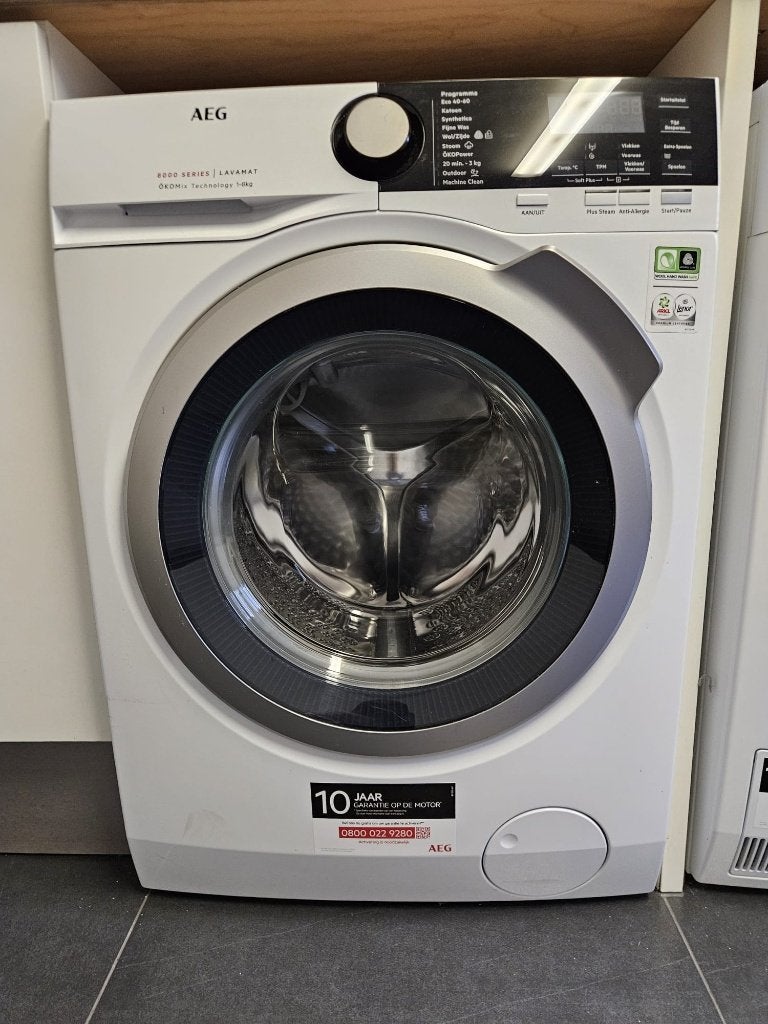 AEG wasmachine en Droger, 6 tot 8 kg, Ophalen, Zo goed als nieuw, 85 tot 90 cm