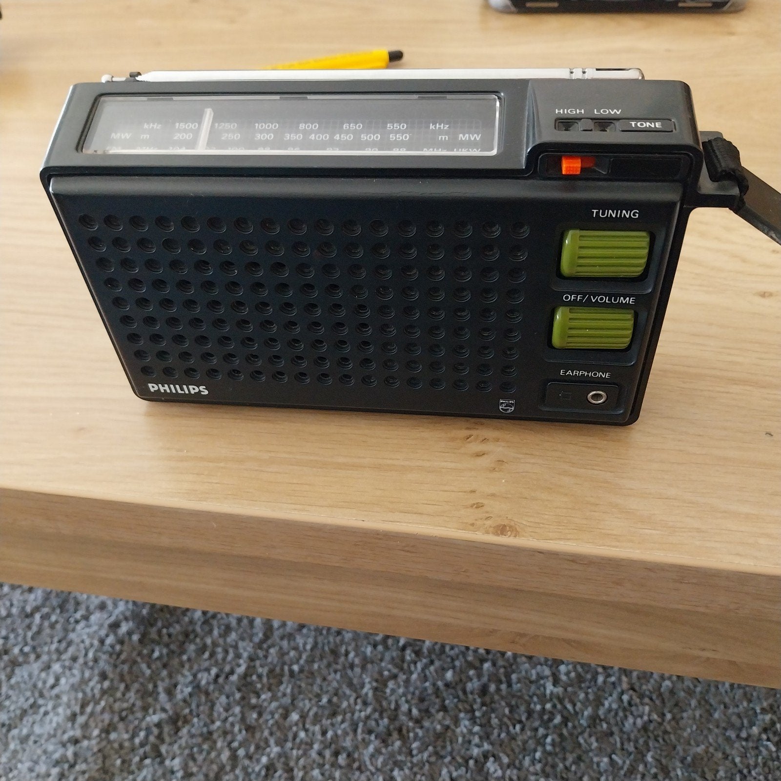 Philips Draagbare Radio - Vintage FM/MW Ontvanger, Ophalen of Verzenden, Gebruikt, Radio