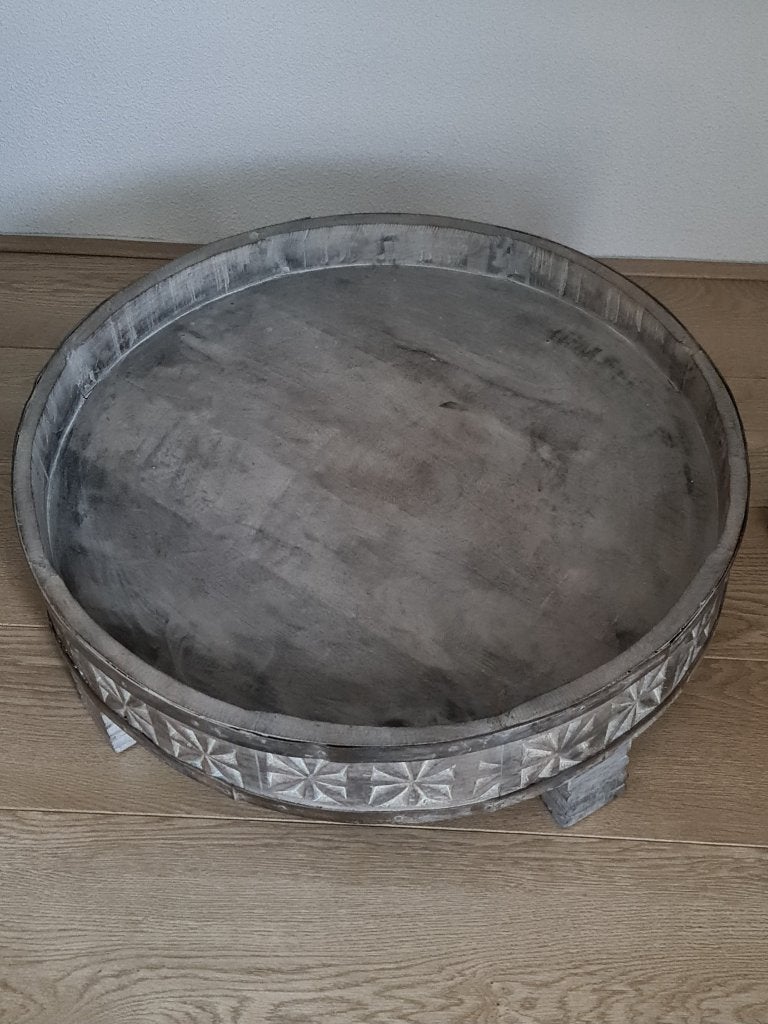 Chakki tafel uit India, Ophalen, Zo goed als nieuw, Rechthoekig, 50 tot 100 cm