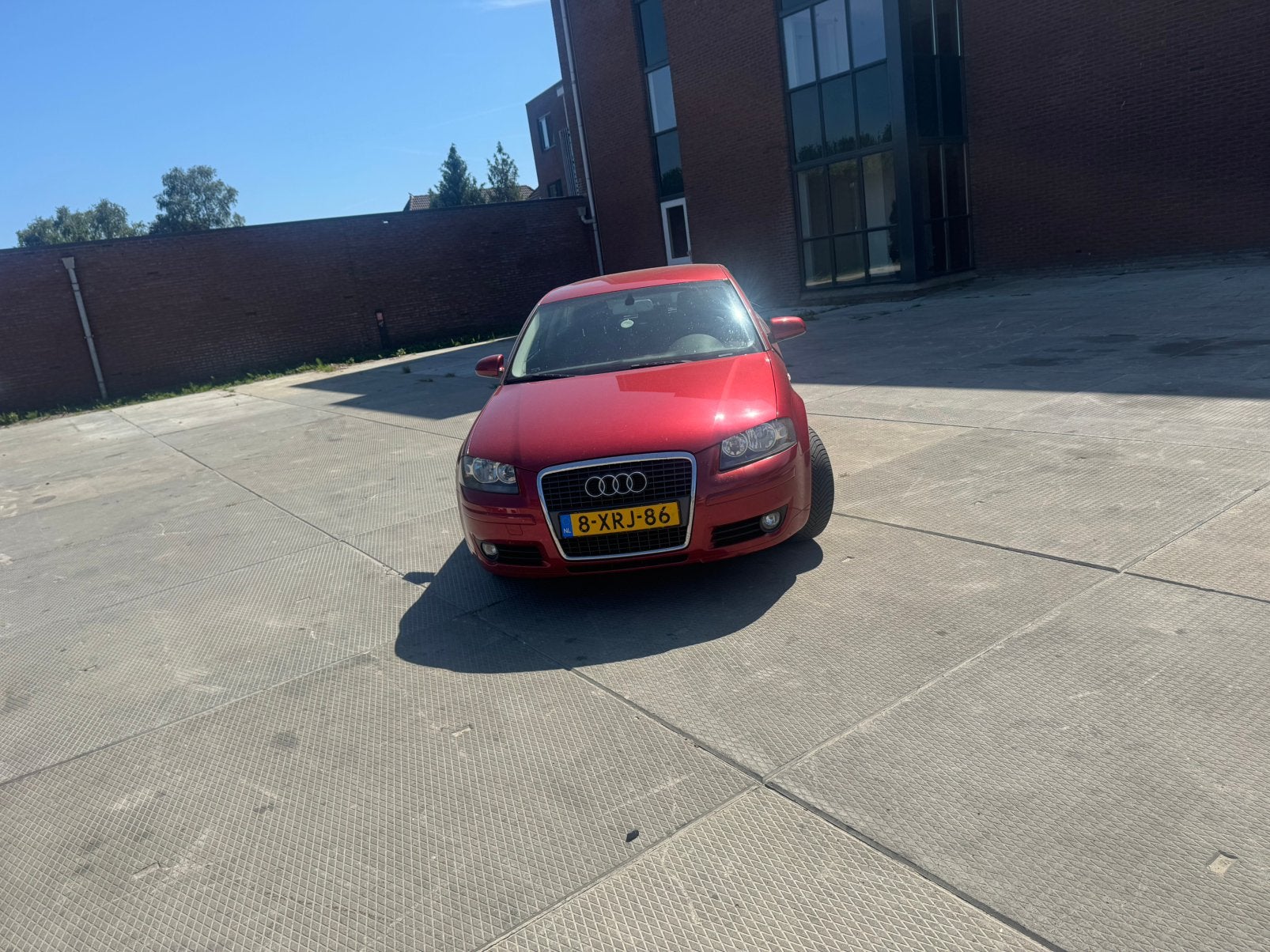 Audi A3 1.6 75KW 3D 2008 Rood, Auto's, Voorwielaandrijving, 4 cilinders, 1200 kg, Geïmporteerd