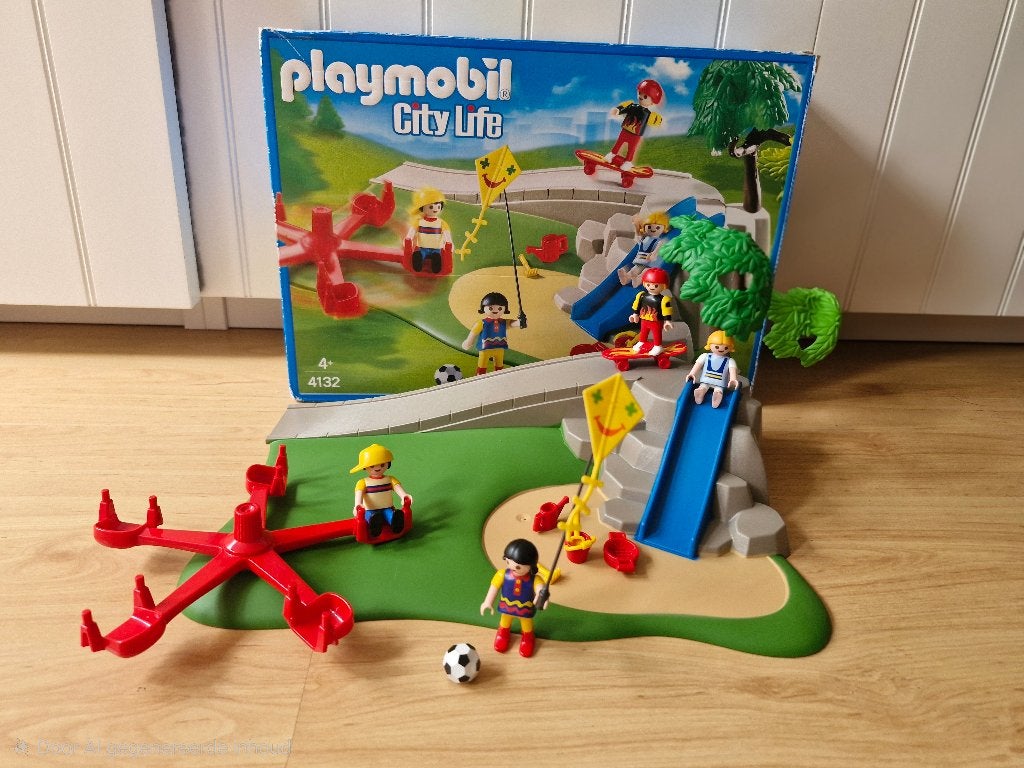 Playmobil City Life 'Speeltuin' set 4132. Compleet en netjes, Complete set, Overige typen, Ophalen of Verzenden, Zo goed als nieuw