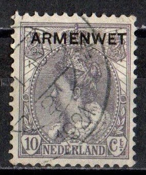 Nederland Dienstzegels nr. 7 Armenwet 1913 gestempeld, Postzegels en Munten, Ophalen of Verzenden, T/m 1940, Gestempeld