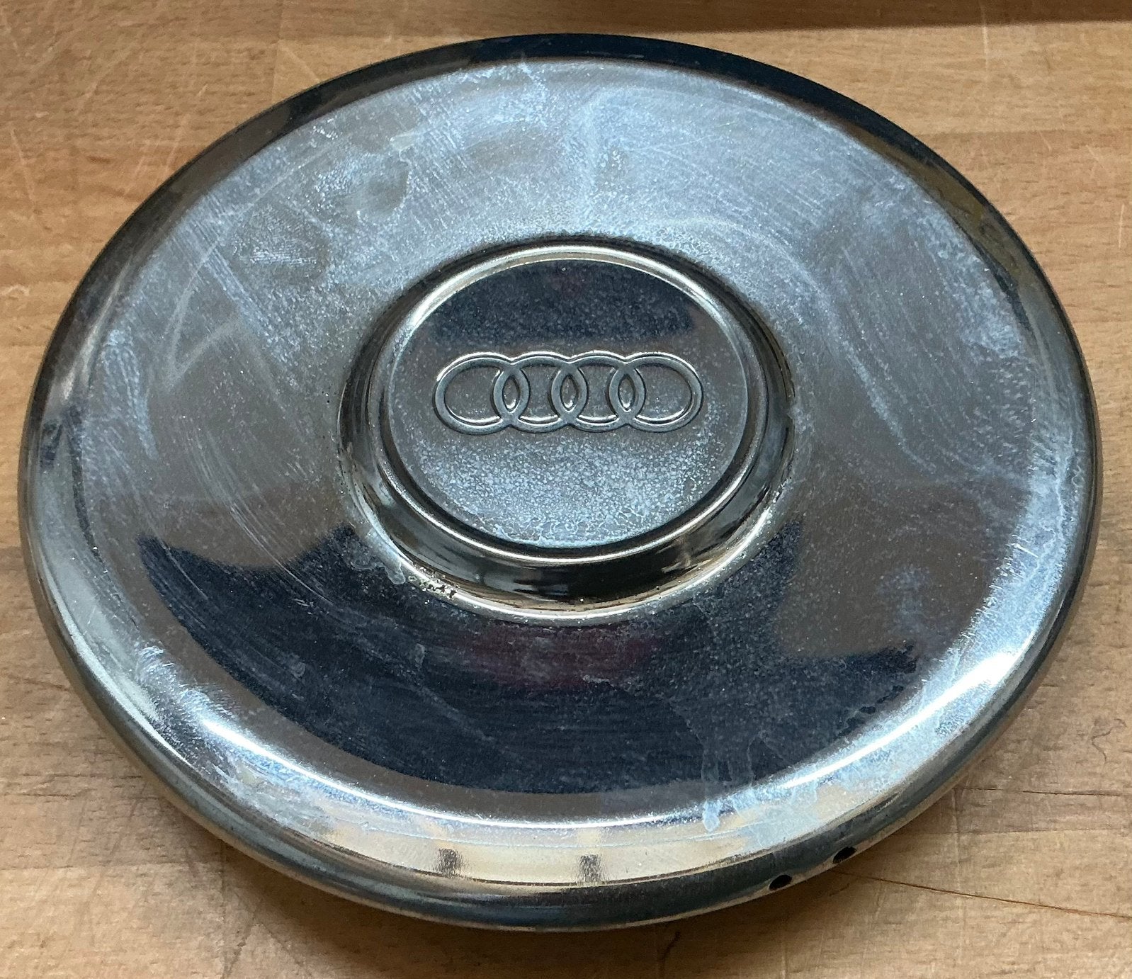 Oude  wieldop voor AUDI Oldtimer mooi chroom, Ophalen of Verzenden, Gebruikt