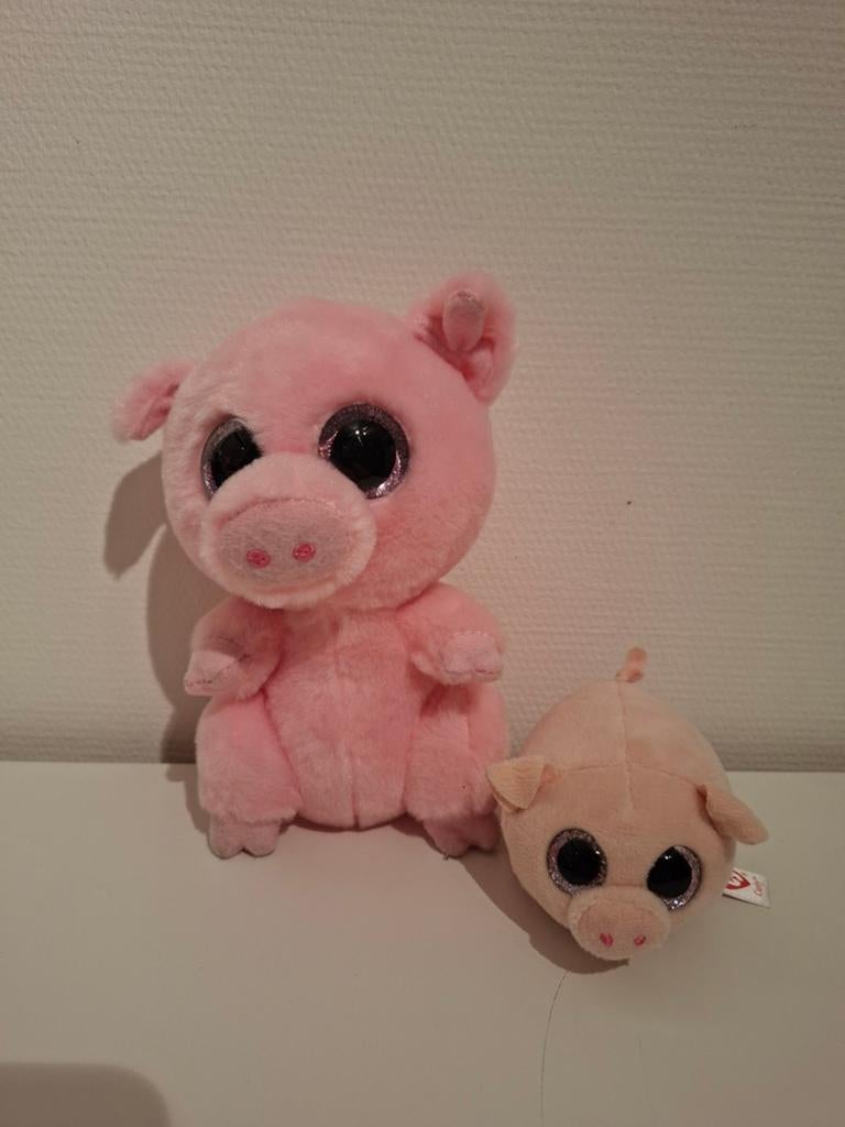 TY Beanie varken/varkentjes, Overige typen, Ophalen of Verzenden, Zo goed als nieuw, Klein (minder dan 20 cm)