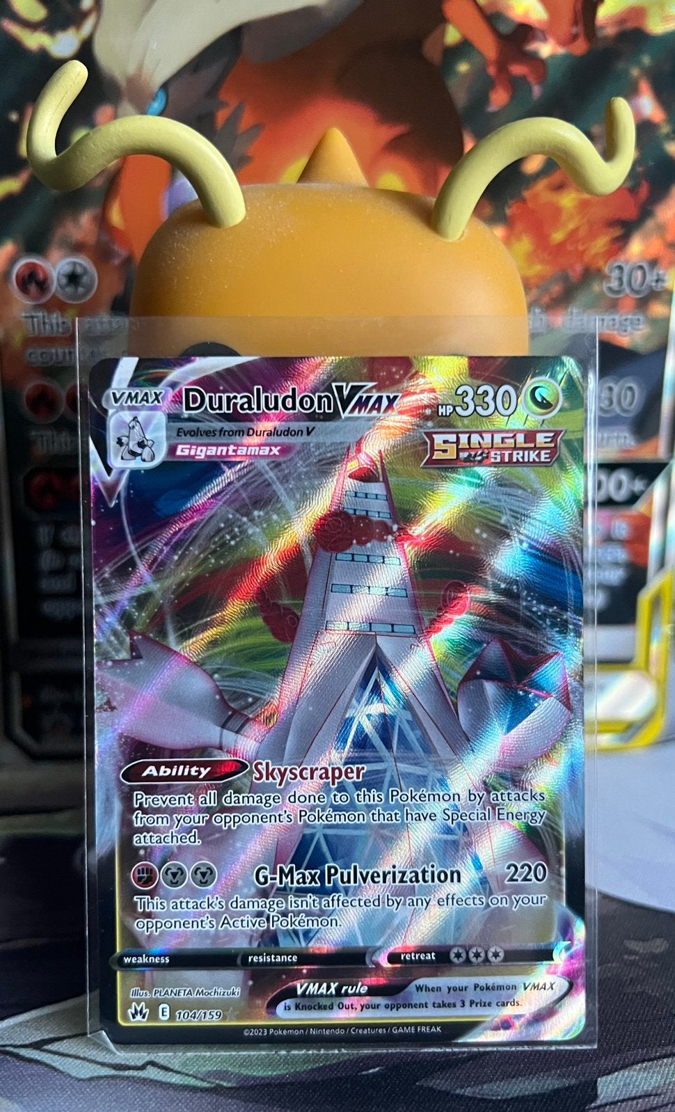 Duraludon Vmax full art, Ophalen of Verzenden, Zo goed als nieuw
