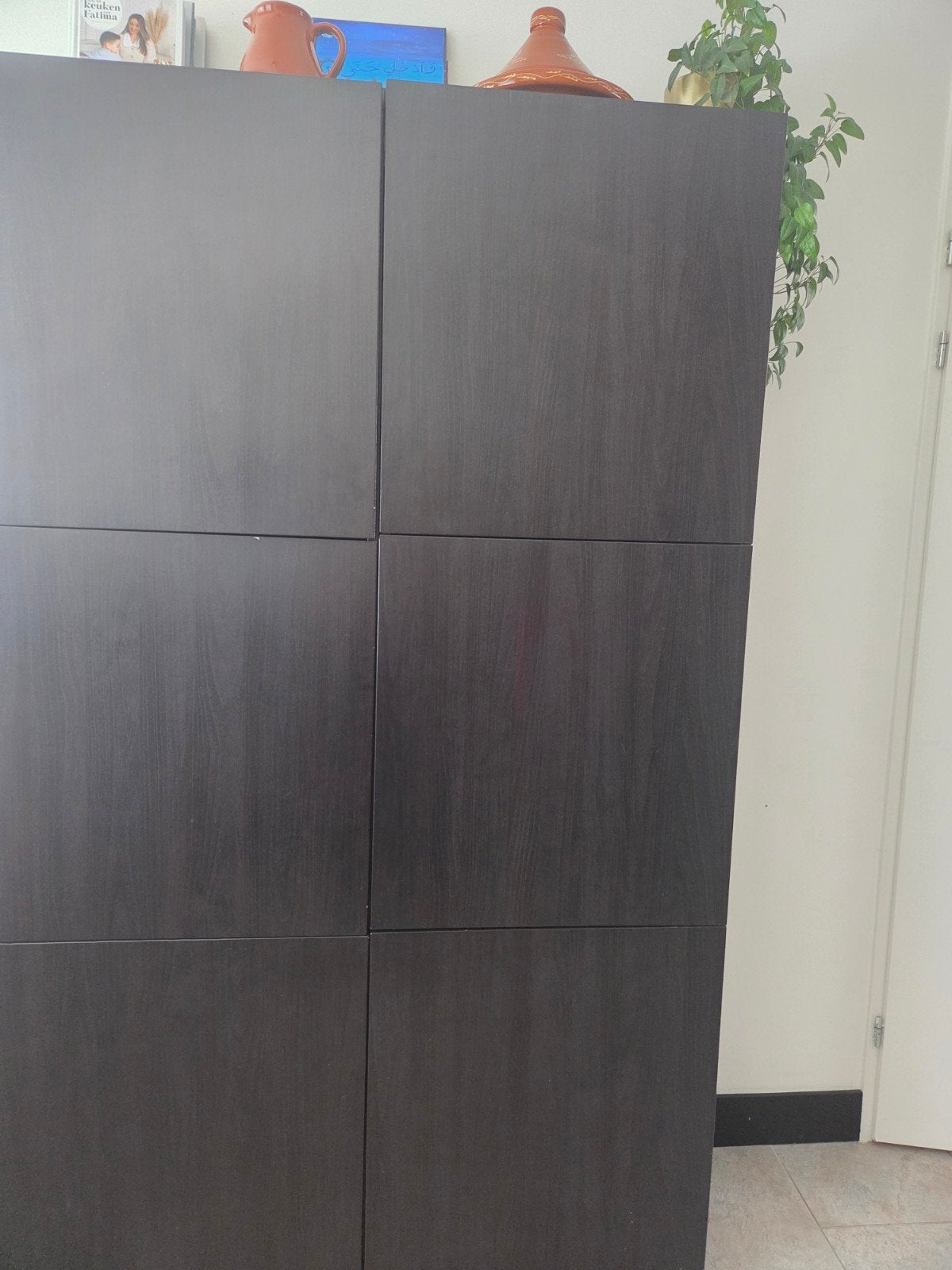 ikea zwarte besta kast, Ophalen, 100 tot 150 cm, Modern, 150 tot 200 cm