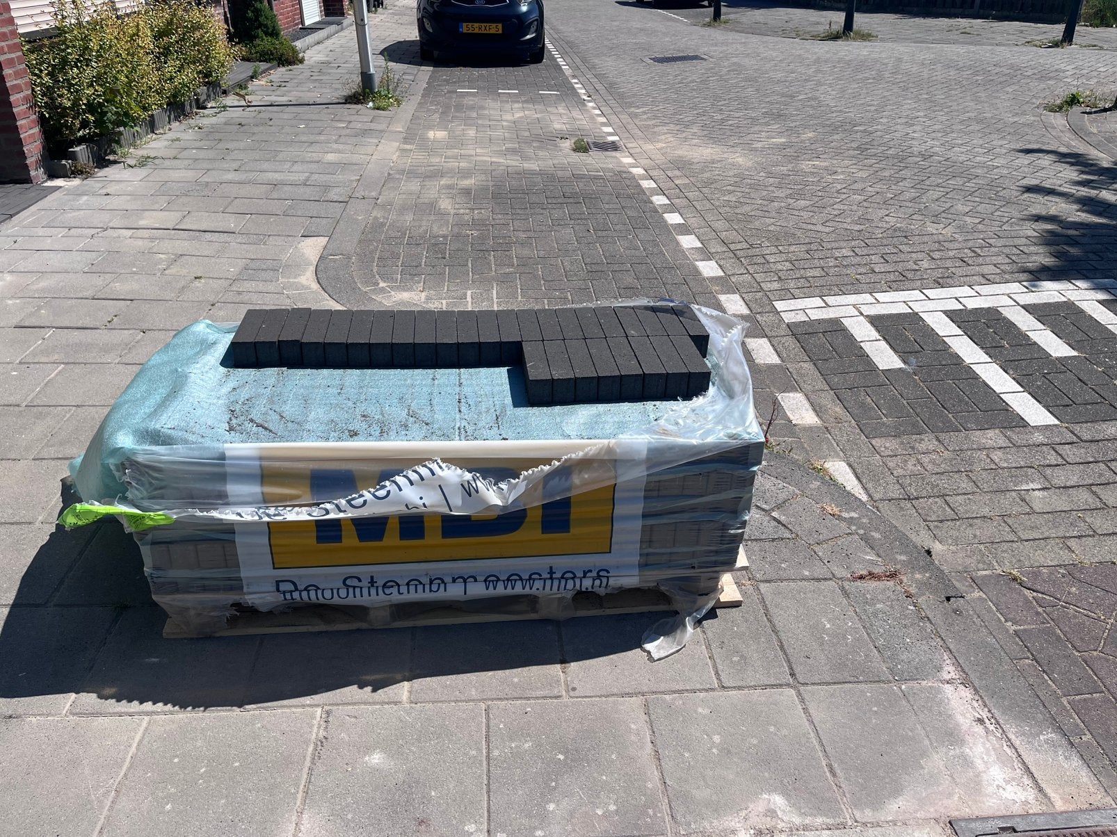 4m2 straatwerk, Tuin en Terras, Ophalen of Verzenden, Zo goed als nieuw, Beton, Klinkers