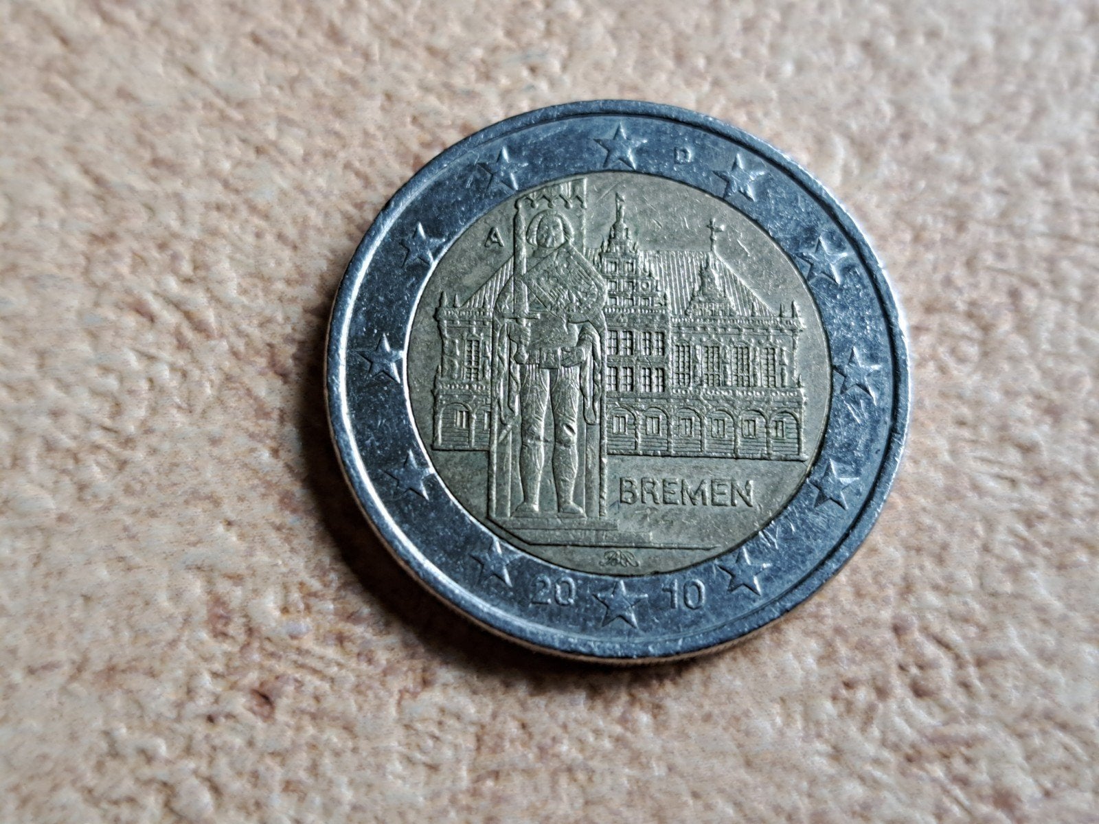 2 euro cc Duitsland Bremen 2010 (A), Postzegels en Munten, Ophalen of Verzenden, Duitsland, 2 euro