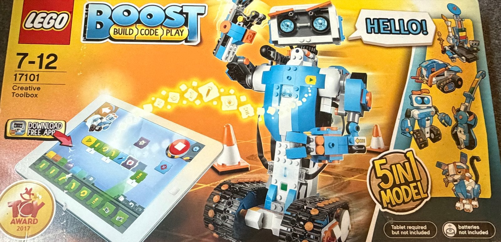 LEGO Boost Creative Toolbox 17101 - 5-in-1 robot, Ophalen of Verzenden, Zo goed als nieuw