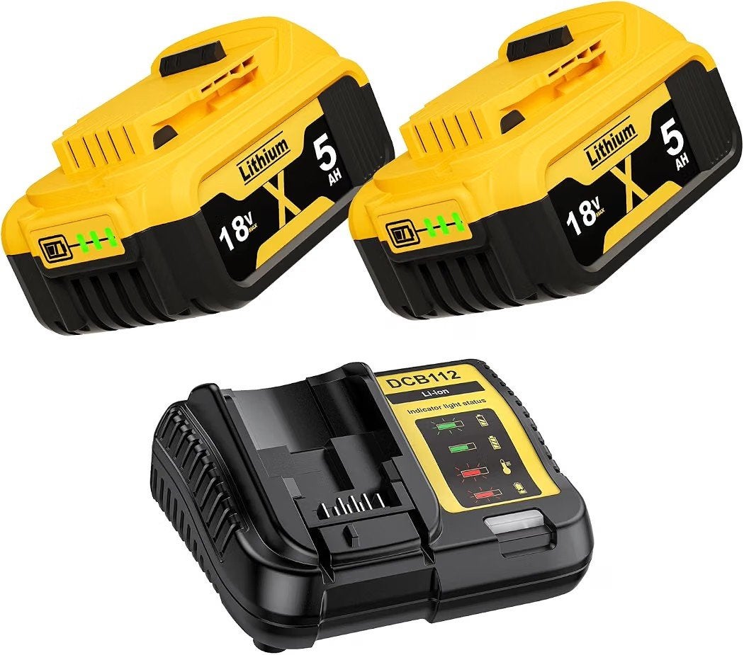 Merk: GGiking 2 stuks 5000mAh vervanging voor Dewalt accu 18, Ophalen of Verzenden