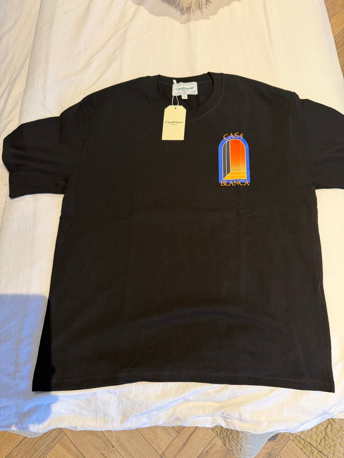 Casablanca T-shirt met print - Nieuw met labels maat M, Ophalen of Verzenden, Nieuw, Maat 48/50 (M), Zwart