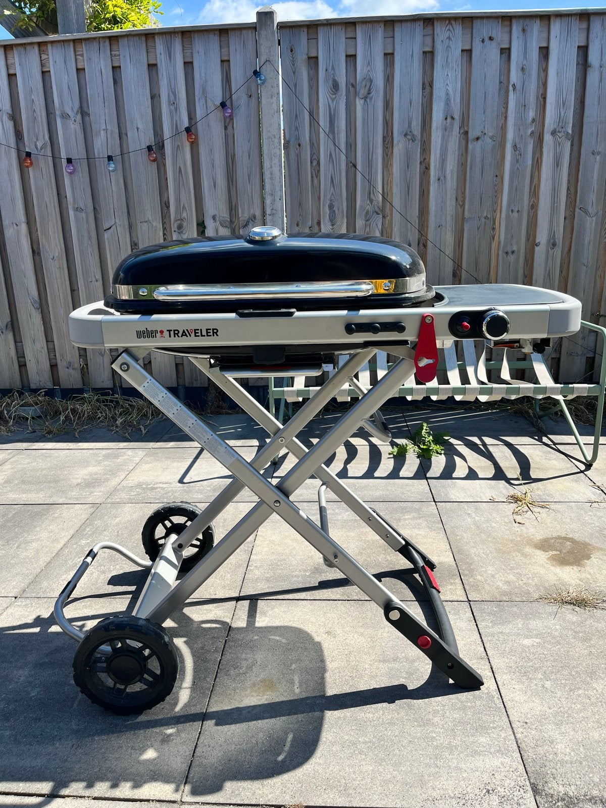 Weber Traveler Gasbarbecue - Compact en Draagbaar, Ophalen, Gebruikt